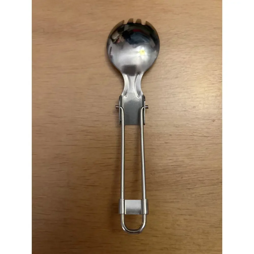 New Travel Outdoor Camping ⛺️ Utensils Tableware Folding Stainless Steel Spork